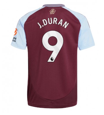 Aston Villa Jhon Duran #9 Primera Equipación 2024-25 Manga Corta